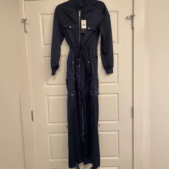 Kendall + Kylie Satin Convertible Cargo Jumpsuit - Picture 5 of 5